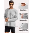 thumbnail image 4 of Pinspark 2 Pack Men's Rash Guard Shirts with Thumb Holes Lightweight UPF 50+ Long Sleeve Sun Shirt Quick Dry Fishing Shirt for Men, 4 of 6