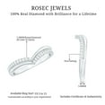 thumbnail image 5 of Rosec Jewels 1/4 CT Womens Elegant Diamond Chevron Ring in Pave Setting, 18K White Gold, US 7.50, 5 of 6