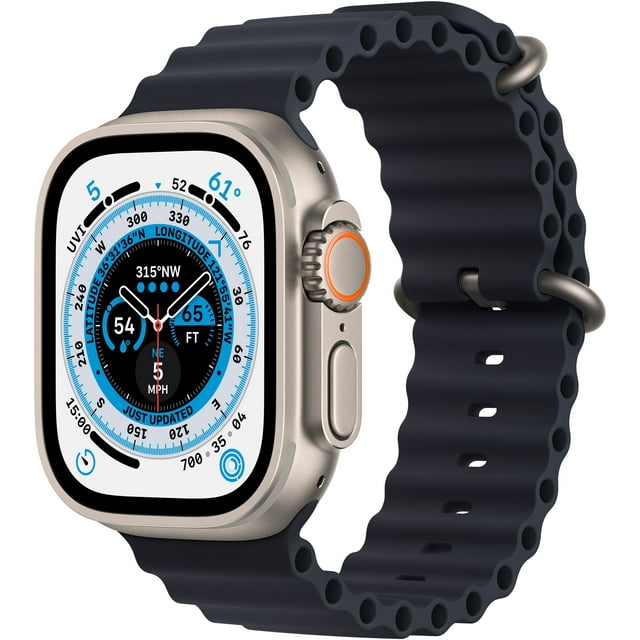 Refurbished Apple Watch Ultra 49mm Titanium - Midnight Ocean Band MQET3LL/A