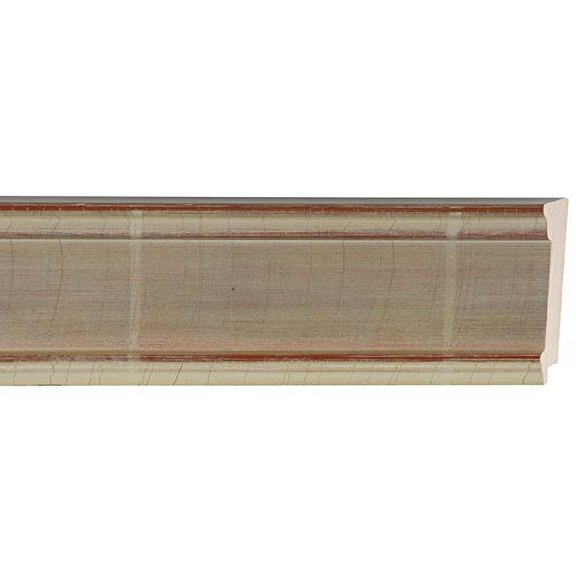 Picture Frame Moulding (Wood) 18Ft Bundle - Traditional Silver Finish - 3.25" Width - 1/2" Rabbet