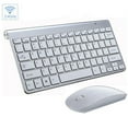 thumbnail image 1 of Mini Wireless Keyboard and Mouse Set, 2.4G Slim Compact Waterproof Combo with 33ft Range, for Mac, Apple TV, PC, Laptop, Desktop Computer, 1 of 1