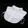 thumbnail image 1 of Cuello de blusa con perlas / pedrería, de cuello de blusa Desmontable 2 Hugo Cuello falso para mujer, 1 of 10