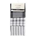 thumbnail image 1 of 3 Piece Cotton Tea Towels - Black Check Towel Set, 1 of 1