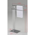 thumbnail image 3 of KB Designs Porte-Serviettes de Salle de Bain Moderne en Métal, Chrome, 3 of 3