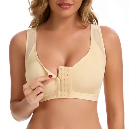 MANIFIQUE Posture Corrector Bra for Women Front Closure Bra Full Coverage Non Padded Wirefree