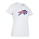 thumbnail image 3 of NFL Playera Aficionado Básica Buffalo Bills Blanco para Mujer, Talla Chica, 3 of 5
