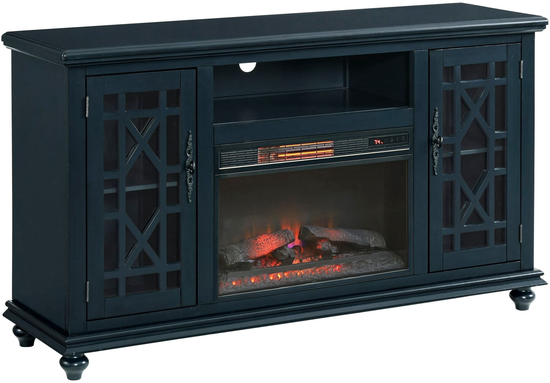 Martin Svensson Home Elegant TV Stand with Fireplace for TVs up to 65 ...