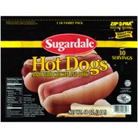 Sugardale Hot Dogs, 30 count, 48 oz