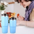 thumbnail image 3 of 30oz Insulated Cup with Lid and Straw Reusable 304 Stainless Steel Water Bottle Iced Coffee Bear Travel Mug for Car Gym Fitness, 3 of 8
