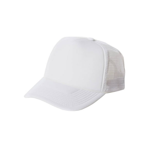 Foam White Trucker Mesh Hat Cap Punk Skate