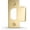 Satin Brass, variant on Mega Handles Standard ASA Strike Plates for Doors, Stainless Steel, Simple Installation, 4-7/8" x 1-1/4", Mounting Holes 2-1/8" Apart