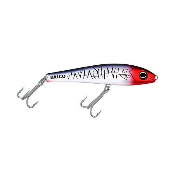 Halco Slidog 105 Casting Lure, #R49 Chrome Tiger, 4", 1oz