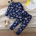thumbnail image 2 of UAYOTSE Toddler Baby Boy 2Pcs Outfits Contrast Color Pullover Tops + Drawstring Pants Set Spring Clothes 2PC Long Sleeve Pajamas Set For 1t 2t 3t 4t 5t,Sizes 18-24 Months, 2 of 4