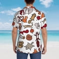 thumbnail image 5 of Squirrel House Mens Hawaiian Shirt Short Sleeve Casual Button Up Tropical Summer Beach Shirt, 5 of 8