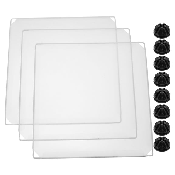 AURARMLET 3Pcs Litter Box Splash Shield Litter Box Enclosure High Sided for Home Use Pet Owners