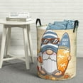 thumbnail image 6 of Sikiie Hello Summer Cute Gnome Print Round Dirty Clothes Basket, Waterproof Standing Foldable Storage Basket, for Laundry Room, Bedroom, Bathroom Storage-Medium, 6 of 6