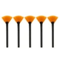 thumbnail image 2 of Cepillo De Máscara De Ventilador, Cepillos De Ventilador Suave De Tubo De Aluminio De Fibra De Alta Densidad 5 Piezas Para Máscara De Barro Para Cáscara Glicólica ANGGREK Soft Makeup Brushes, 2 of 8