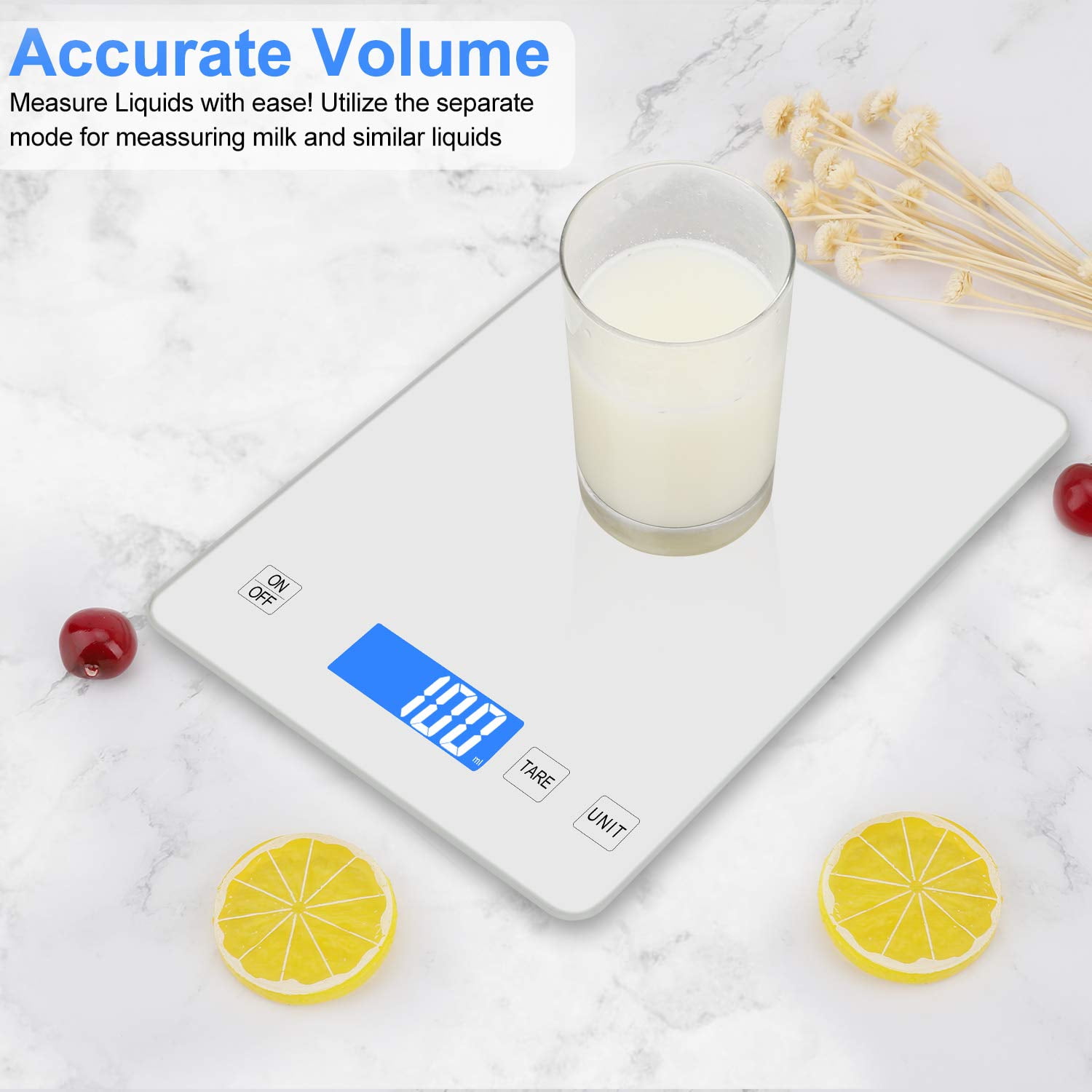 SUGIFT Food Kitchen Scale, 22lbs Digital Food Scale for Cooking and Baking 1g/0.1oz Precise Graduation