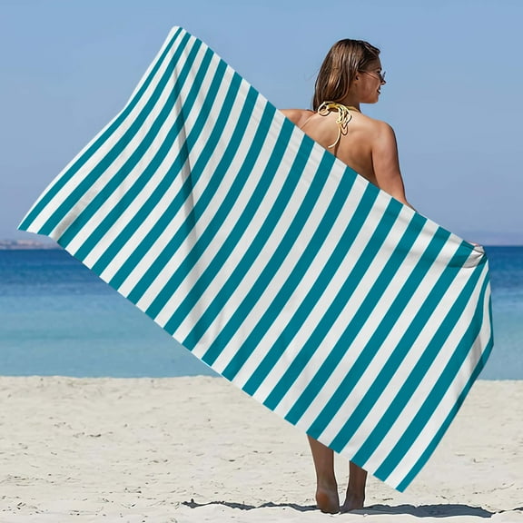 Beach Towels Quick Dry Big Beach Towel,Striped Pool Towel Hotel Pool Towels,Microfiber Beach Towels for Adults,Bohemian Beach Towel Beach Towel Women