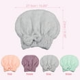 thumbnail image 4 of Unique Bargains Diamond Shape Hair Drying Towel Dry Cap Quick Drying Lightweight Gray, 4 of 7