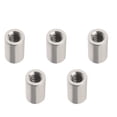 thumbnail image 1 of Huggegwe M12x20x30mm 5 Pcs Écrous de Connecteur Ronds pour Tige Filetée pour Connecter Deux Arbres Filetés CJB91-25831, 1 of 6
