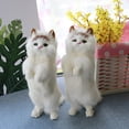 thumbnail image 2 of MesaSe Realistic Cute Standing Fortune Cat Household Photography Props Car Decor Gift, 2 of 8