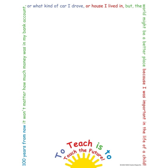 SHAPES ETC.   Designer Paper - Touch the Future (50 Sheet Package)