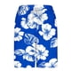 thumbnail image 4 of Ceisia Men's Royal Blue White Hibiscus Print Beach Shorts with Quick Dry Stretch Fabric and Anti-Exposure Liner Multicolor S Gifts, 4 of 6