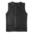 thumbnail image 5 of Men Sexy Leather Tank Top, Shiny Soft Matte Leather, Plus Size S-7XL, Male Black Leather Vest, 5 of 6