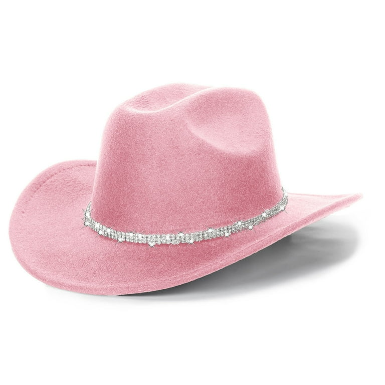 MIASHUI Glitter Silver Cowboy Hats for Women Western Sparkly  display picture 3