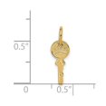thumbnail image 3 of 14k Yellow Gold Small Key Charm, 3 of 4