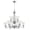 Classic Nickel, variant on Quorum Lighting - Nine Light Chandelier - Chandelier - Aspen - 9 Light 2-Tier