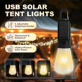thumbnail image 6 of Solar Rechargeable Hooked Camping Light, Solar Tent Lights USB Rechargeable Camping Lights, 3 Light Modes Adjustable Camping Lamps for Hiking, Party, Camping, Fishing (#008*3pcs), 6 of 7