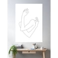 thumbnail image 2 of Crossed Arms Illustration - Jill Poster Wall Art, Modern Wall Decor For Living Room Bedroom, 8x12 UNFRAMED, 2 of 3