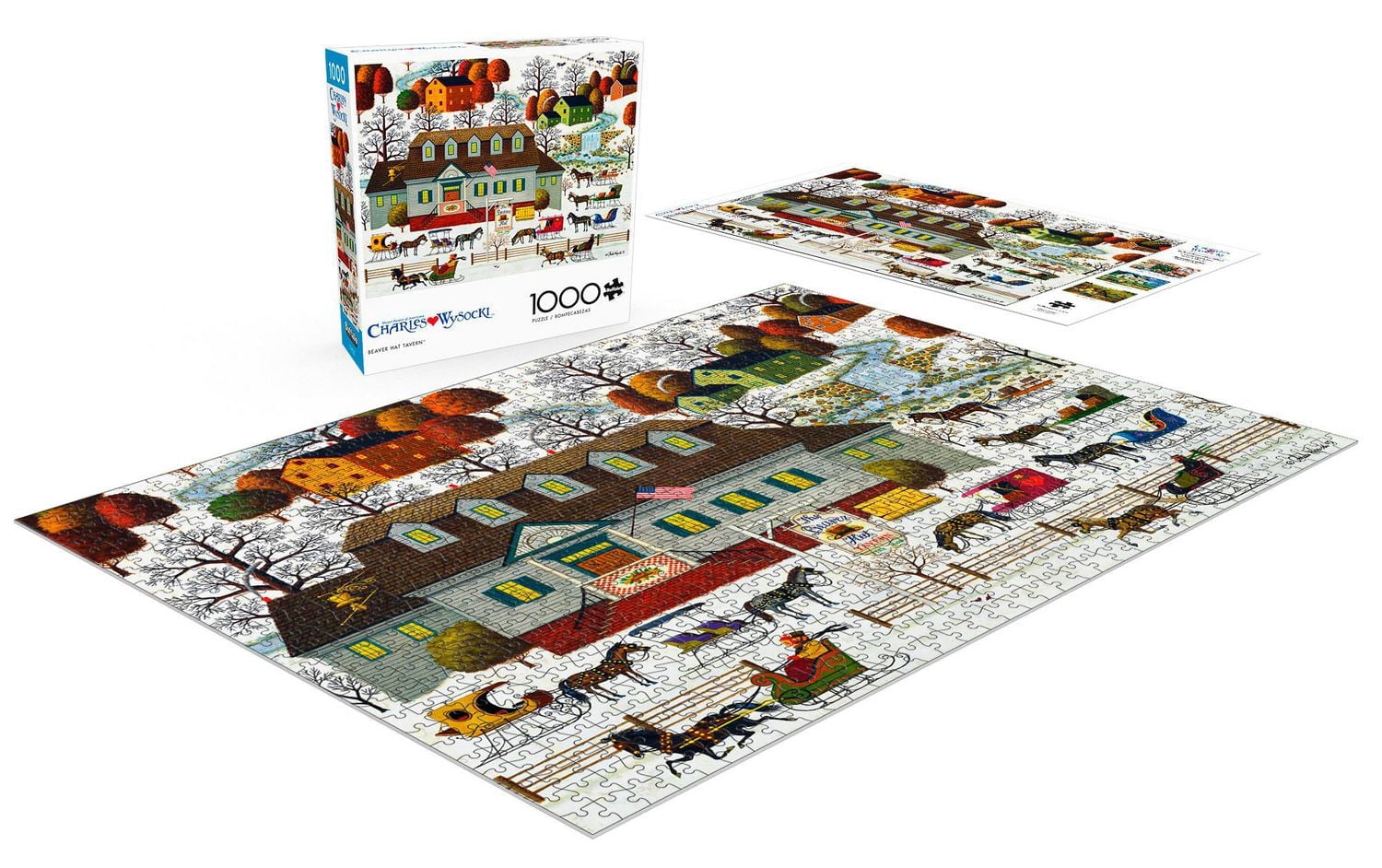 Buffalo Games - Charles Wysocki - Beaver Hat Tavern - 1000 Piece Jigsaw Puzzle