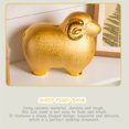 thumbnail image 3 of Tirelire en Céramique Dorée en Forme de Cochon pour Enfants, Cadeau d'Anniversaire et Décoration Intérieure, Durable, 3 of 8