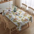 thumbnail image 2 of Gray Highland Cow Bathtub Sunflower Pattern Rectangle Tablecloth 60"x84",Waterproof Polyester Rectangle Table Cloth, Wipeable Spillproof Polyester Tablecloth for Dining, Camping, Indoor and Outdoor, 2 of 5