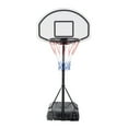thumbnail image 1 of Hassch Adjustable Pool Basketball Hoop System 28" x 19" Poolside, White & Black, 1 of 10