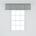 thumbnail image 2 of Ambesonne Geometric Window Valance, Stripes Arrow Shapes, 54" X 12", Charcoal Grey and White, 2 of 3