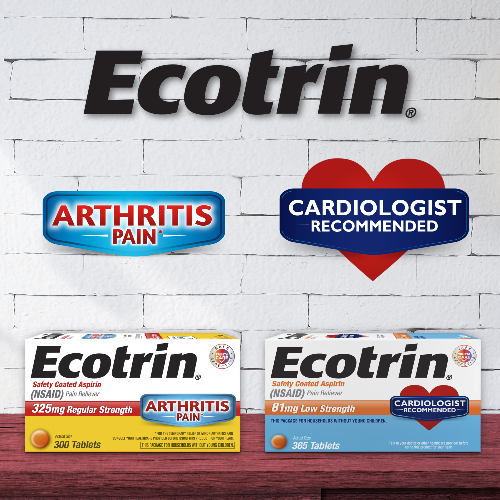 Ecotrin Regular Strength 325 mg Pain Reliever Tablets, 125 Count - image 5 of 13