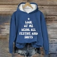 thumbnail image 1 of Promotions d'Été! Aqestyerly Hauts de Noël pour Femmes Liquidation Haut Imprimé de Noël Col Rond Manches Longues Pull Ample, 1 of 3