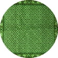 thumbnail image 1 of Ahgly Company Indoor Round Persian Green Traditional Area Rugs, 3' Round, 1 of 1