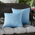 thumbnail image 5 of Greendale Home Fashions 17'' x 17'' Reversible Outdoor Throw Pillow, Set of 2, Denim, 5 of 5