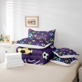 thumbnail image 6 of jejeloiu Colorfull Soccer 7-Piece Twin Bedding Sets,Football Sport Game Bedding Comforter Set,Teens Ball Lovers Sheet Sets For Girls Boys,Luxury Bedroom Decor Reversible, 6 of 8