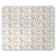 thumbnail image 1 of Birds Mouse Pad, Flying Blue Pigeons Carrying Tiny Flower on the Beak Among Lillies Tulips and Roses, Rectangle Non-Slip Rubber Mousepad, Multicolor, by Ambesonne, 1 of 2