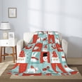 thumbnail image 5 of Throw Blanket for Couch Sofa and Bed, Warm Christmas Memories Super Soft Plush Throw Blanket, Fuzzy Cuteness Comfy Warm Washable Flannel Blanket & Throws for All Season 60"x50", 5 of 7