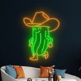 thumbnail image 5 of Handmadetneonsign Cowboy Pickle Neon Sign, Cowboy Pickle Wall Art Decor, Pickle Led Neon Wall Decor, 5 of 5