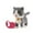 Interactive Dog Toy, variant on Electric Bichon Frise Plush Puppy toy, interactive Pet with Sound-Making, tongue-Sticking & Head-touch Responsive Functions, with Retractable Random-Color Leash and Usb Charger,