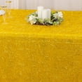 thumbnail image 5 of BalsaCircle 90x156 in Gold Metallic Tinsel Polyester Rectangle Tablecloth Party Events Decorations Supplies, 5 of 8