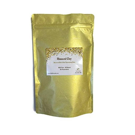 - Rhassoul Clay (Ghassoul Clay) or Moroccan clay mask 4 oz - For skin and hair - Detoxifying and Rejuvenating clay - Enough clay to make over 15 face masks by SaaQin